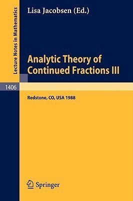 Analytic Theory of Continued Fractions III(English, Paperback, unknown)