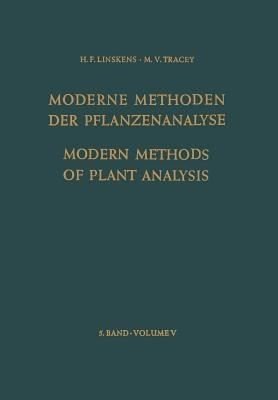 Modern Methods of Plant Analysis / Moderne Methoden der Pflanzenanalyse(English, Paperback, Biemann K.)
