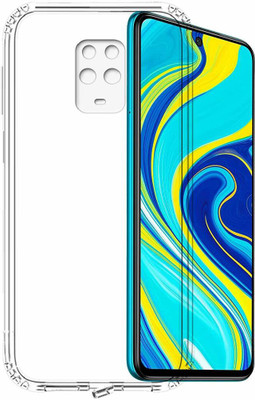 Mystry Box Back Cover for Xiaomi Redmi Note 9(Transparent, Shock Proof, Silicon, Pack of: 1)