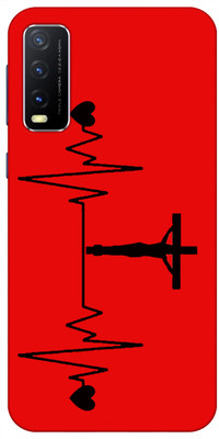 redfly Back Cover for Vivo Y20A, Vivo Y12s(Red, Black, Grip Case, Silicon, Pack of: 1)