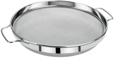 Marwall Stainless Steel Puran Jali/ Strainer Strainer(Silver Pack of 1)