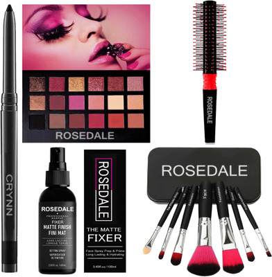 Crynn Smudge Proof Essential Makeup HD14 Beauty Kajal &(11 Items in the set)