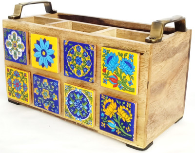 BERRYCRAVE Empty Cutlery Box Case(Multicolor  Holds 50 Pieces)