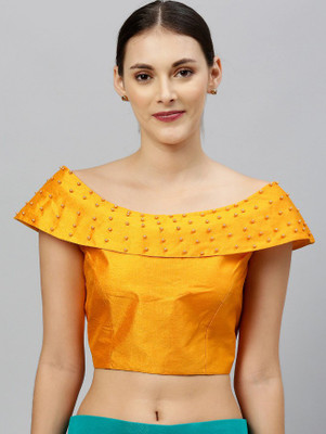NplashFashion Silk Blend Embellished Blouse Material