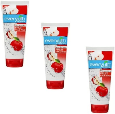 Everyuth Naturals Moisturizing Fruit  50G (PACK OF 3) Face Wash(150 g)