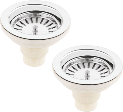RUHE Kitchen Sink Plastic Pop-Up Strainer(11.4 cm Set of 2)