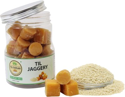 THE GUDWALA Til (Sesame) Jaggery Pure Natural Zero Chemical Gur Immunity Booster Organic Extremely Healthy Dry Fruits Gud Block Jaggery(400 g)