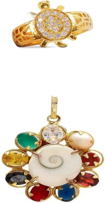 VAIBHAV Brass Gold-plated Multicolor Jewellery Set(Pack of 1)