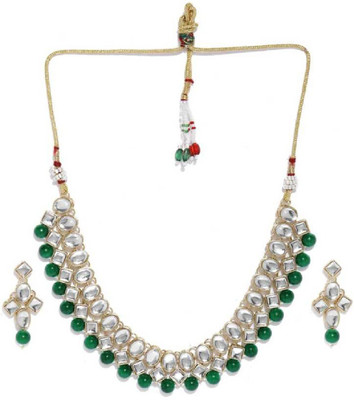 CATALYST Alloy Brass Green, White Jewellery Set(Pack of 1)
