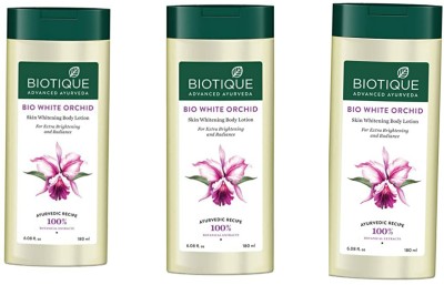 BIOTIQUE Bio white orchid skin whitening body lotion,540ml(540 ml)