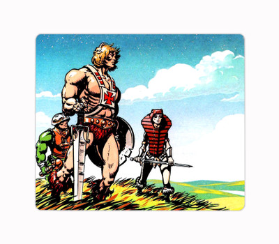 Ashvah He-Man Cartoon Printed Premium Designer Mouse Pad for Computer/Laptop (22.5cm x 19cm) - C292 Non Slip Base Mousepad(Multicolor)