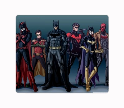 Ashvah Batman Cartoon Printed Premium Designer Mouse Pad for Computer/Laptop (22.5cm x 19cm) - C422 Mousepad(Multicolor)