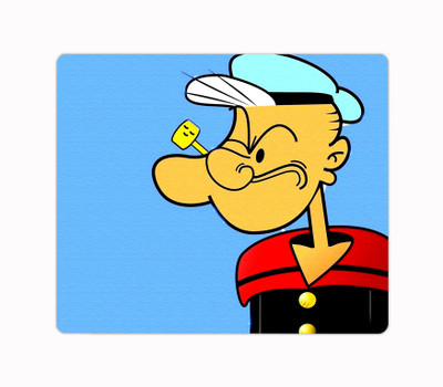 ARTBUG Popeye Cartoon Printed Premium Designer Mouse Pad for Computer/Laptop (22.5cm x 19cm) - C583 Non Slip Base Mousepad(Multicolor)