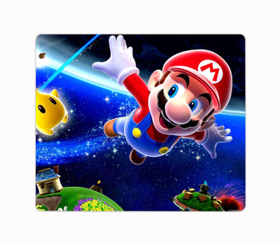 Ashvah Super Mario Cartoon Printed Premium Designer Mouse Pad for Computer/Laptop (22.5cm x 19cm) - C359 Non Slip Base Mousepad(Multicolor)