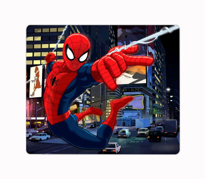 Ashvah Spiderman Cartoon Printed Premium Designer Mouse Pad for Computer/Laptop (22.5cm x 19cm) - C264 Mousepad(Multicolor)