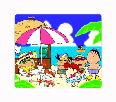 Ashvah Shinchan Cartoon Printed Premium Designer Mouse Pad for Computer/Laptop (22.5cm x 19cm) - C453 Mousepad(Multicolor)