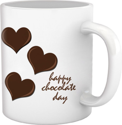 28% OFF on TIED RIBBONS Heart Chocolate Day Coffee Ceramic Coffee Mug(350 ml)