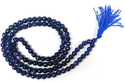 REIKI CRYSTAL PRODUCTS Goldstone Blue Natural Round Bead Mala Diamond Cut For Women & Girls Beads, Crystal Crystal Chain