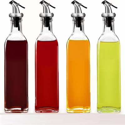 MOOZICO 500 ml Cooking Oil Dispenser Set(Pack of 4)