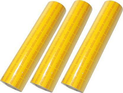 Sadarbazaarsales.Com 30 Rolls Price Label Paper Tag Sticker MX5500 Labeller Gun Self Adhesive Paper Label(Yellow)