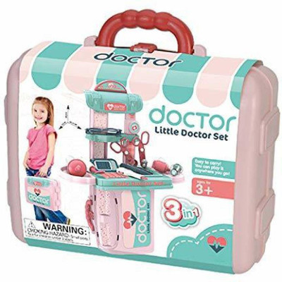 oxy hub Doctor's Medical Activity Utility Suitcase | Doctor Kit Pretend Play Set Toys for Kids