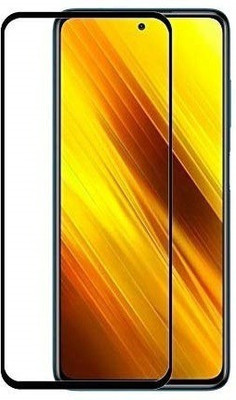 AKSHUD Edge To Edge Tempered Glass for POCO X3(Pack of 1)
