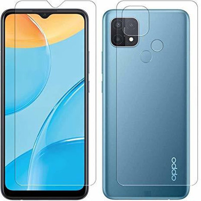 ISHANGEL Front and Back Screen Guard for oppo a15 oppo a15s Gorilla Hammer Proof, flexible fiber unbreakable Screen Protector, [Not a Tempered Glass](Pack of 2)