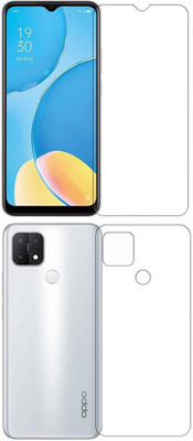 FIRST IMPRESSION Front and Back Tempered Glass for Oppo A15s(Pack of 2)
