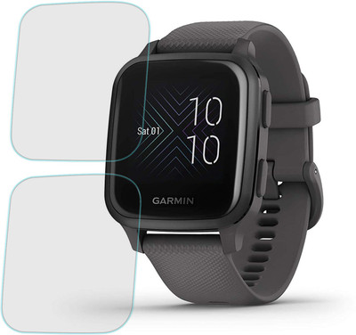 FCS Screen Guard for FCS 9h H Anti Shock Edge to Edge Coverage Smart Watch Screen Guard Flexible Watch Screen Protector for Garmin Venu SQ | Pack of 2(Pack of 2)