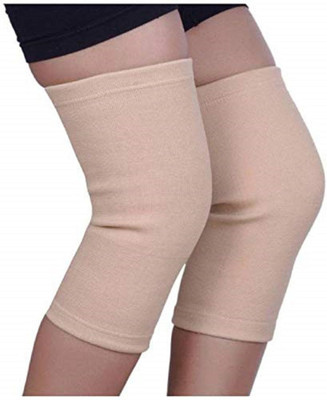 TANISHKA EXPORT Lightweight Knee Compression Supports Sleeves for Men and Women Knee Support(Beige)