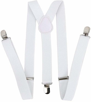 malvina Y- Back Suspenders for Men(White)