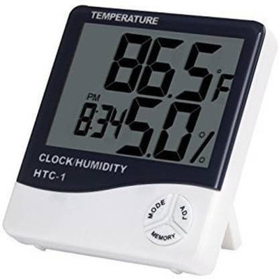 Clickfly Digital White Clock