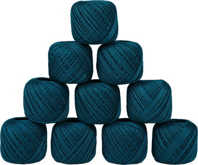 coriox Teal Color Thread(55 m Pack of10)