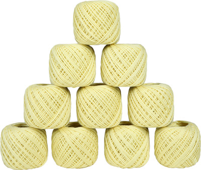 coriox Light Yellow Thread(55 m Pack of10)