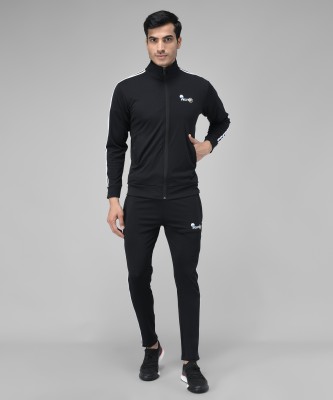 Veltick Solid Men Track Suit