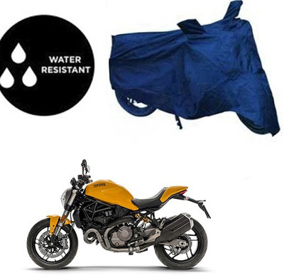 RPSENTTERPR Waterproof Two Wheeler Cover for Ducati(Monster 821, Blue)