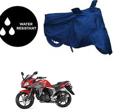 RPSENTTERPR Waterproof Two Wheeler Cover for Yamaha(Fazer, Blue)