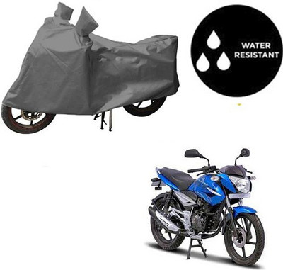 dashark Waterproof Two Wheeler Cover for Bajaj(XCD 125cc, Grey)