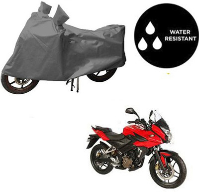 dashark Waterproof Two Wheeler Cover for Bajaj(Pulsar AS 150, Grey)