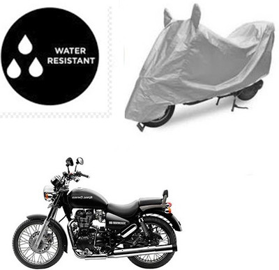 Atulit enterprises Waterproof Two Wheeler Cover for Royal Enfield(Thunderbird 500, Silver)