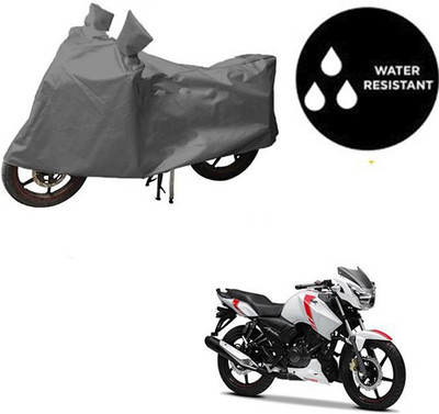 dashark Waterproof Two Wheeler Cover for TVS(Apache RTR 160, Grey)