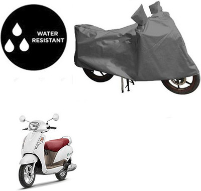 Atulit enterprises Waterproof Two Wheeler Cover for Suzuki(Access, Grey)