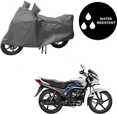 dashark Waterproof Two Wheeler Cover for Hero(Passion Pro TR, Grey)