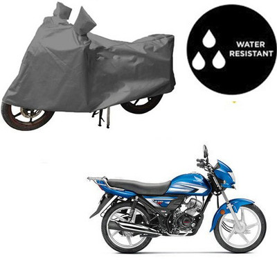 dashark Waterproof Two Wheeler Cover for Hero(CD 110 Dream, Grey)