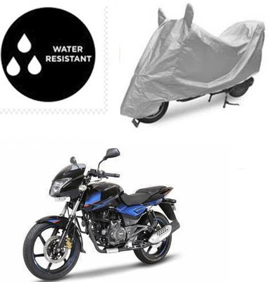 Atulit enterprises Waterproof Two Wheeler Cover for Bajaj(Pulsar 150 DTS-i, Silver)