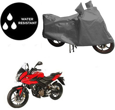 dashark Waterproof Two Wheeler Cover for Bajaj(Pulsar AS 150, Grey)