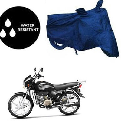 RPSENTTERPR Waterproof Two Wheeler Cover for Hero(Splendor Plus, Blue)