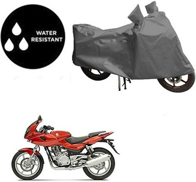 dashark Waterproof Two Wheeler Cover for Bajaj(Pulsar 220 DTS-i, Grey)