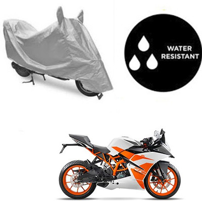 dashark Waterproof Two Wheeler Cover for KTM(Duke 200, Silver)