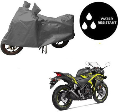 RPSENTTERPR Waterproof Two Wheeler Cover for Honda(CBR 250R, Grey)